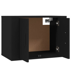 Ensemble de meubles TV 2 pcs noir bois d'ingénierie