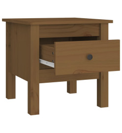 Table d'appoint Marron miel 40x40x39 cm Bois massif de pin