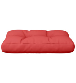 Coussin de palette rouge 60x40x12 cm tissu