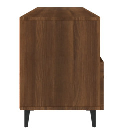 Meuble TV Chêne marron 102x35x50 cm Bois d'ingénierie