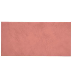 Panneaux muraux 12 pcs Rose 60x30 cm Velours 2,16 m²