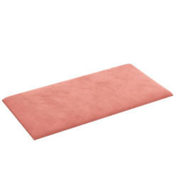 Panneaux muraux 12 pcs Rose 60x30 cm Velours 2,16 m²