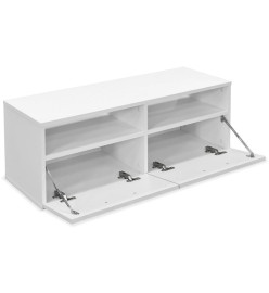 Meubles TV 2 pcs Bois d’ingénierie 95x35x36 cm Blanc