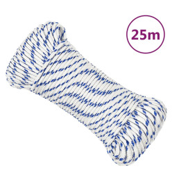 Corde de bateau Blanc 5 mm 25 m Polypropylène