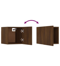 Meubles TV muraux 8 pcs Chêne marron 30,5x30x30 cm