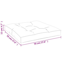 Coussin de canapé palette Beige 70x70x10 cm