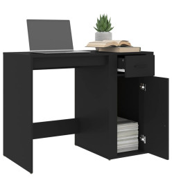 Bureau Noir 100x49x75 cm Bois d'ingénierie