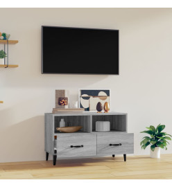 Meuble TV Sonoma gris 80x36x50 cm Bois d'ingénierie