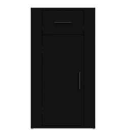 Armoire de bureau Noir 40x49x75 cm Bois d'ingénierie