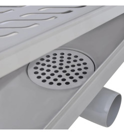 Drain de douche linéaire 1030x140 mm acier inoxydable