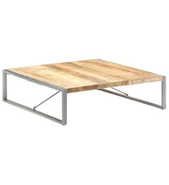 Table basse 140x140x40 cm Bois de manguier brut