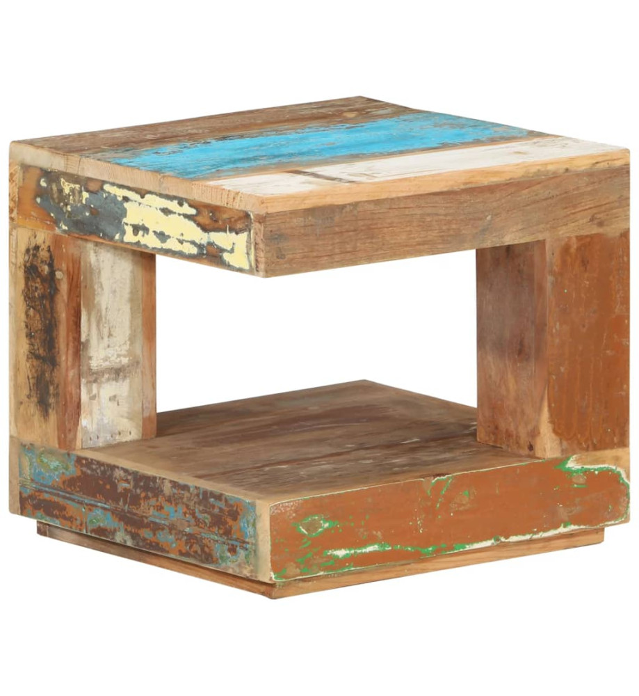 Table basse 45x45x40 cm Bois de récupération massif