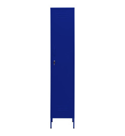 Armoire à casiers Bleu marine 35x46x180 cm Acier