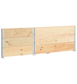 Colliers de palette 3 pcs 80x120 cm Bois de pin solide