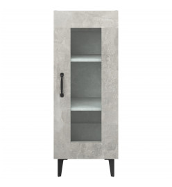 Buffet Gris béton 34,5x34x90 cm Bois d'ingénierie