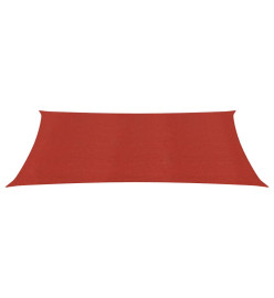 Voile d'ombrage 160 g/m² Rouge 2x4,5 m PEHD