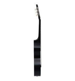 Jeu de guitare classique de débutant 12 pcs Noir 4/4 39"