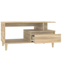 Table basse Chêne sonoma 90x49x45 cm Bois d'ingénierie