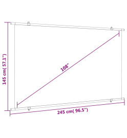 Écran de projection 108" 16:9