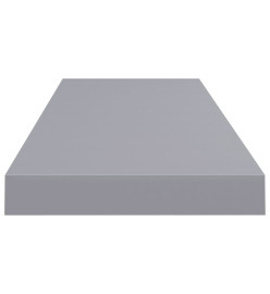 Étagères murales flottantes 4 pcs gris 80x23,5x3,8 cm MDF