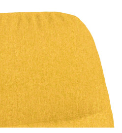 Chaise de relaxation Jaune moutarde Tissu