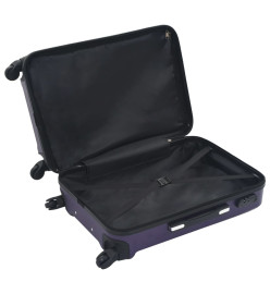 Valise rigide 3 pcs Violet ABS