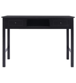 Buffet Noir 108x45x76 cm Bois de Paulownia massif