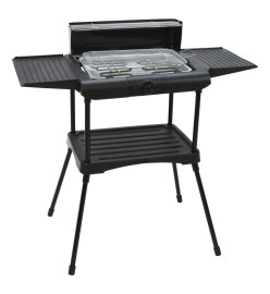 ProGarden Barbecue électrique sur support 2000 W Noir