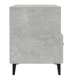 Tables de chevet 2 pcs Gris béton Bois d'ingénierie