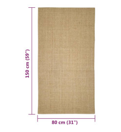 Tapis Sisal naturel 80x150 cm