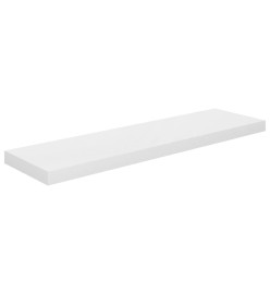 Étagère murale flottante 2 pcs Blanc brillant 90x23,5x3,8cm MDF