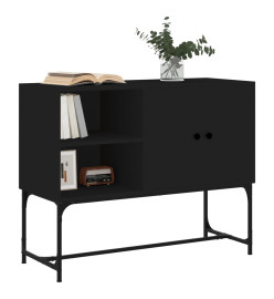 Buffet noir 100x40x79,5 cm bois d'ingénierie