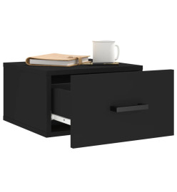 Tables de chevet murales 2 pcs noir 35x35x20 cm