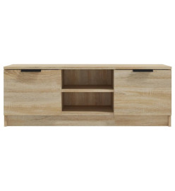 Meuble TV Chêne sonoma 102x35x36,5 cm Bois d'ingénierie