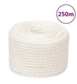 Corde de travail Blanc 14 mm 250 m polypropylène