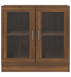 Armoire à vitrine Chêne marron 82,5x30,5x80cm Bois d'ingénierie