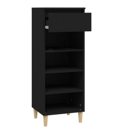 Armoire à chaussures Noir 40x36x105 cm Bois d'ingénierie