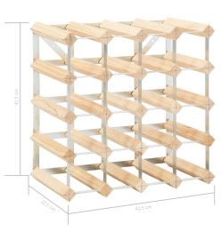 Casier à bouteilles pour 20 bouteilles Pinède solide