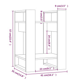 Bibliothèque/Séparateur de pièce 41x35x57 cm Pin massif