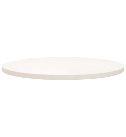 Dessus de table Blanc Ø70x2,5 cm Bois de pin massif