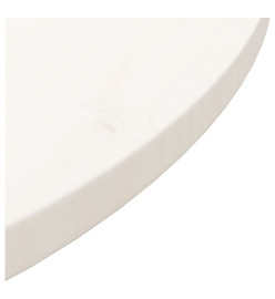 Dessus de table Blanc Ø70x2,5 cm Bois de pin massif