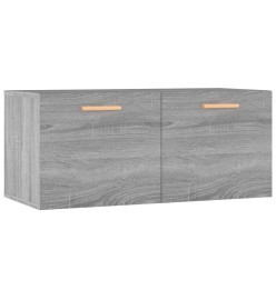 Armoire murale Sonoma gris 80x35x36,5 cm Bois d'ingénierie