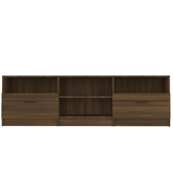 Meuble TV Chêne marron 150x33,5x45 cm Bois d'ingénierie