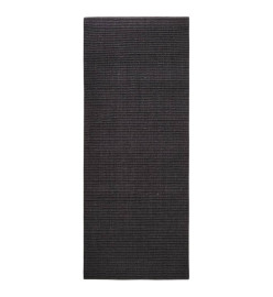 Tapis Sisal naturel 80x200 cm Noir