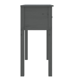 Table console Gris 70x35x75 cm Bois massif de pin