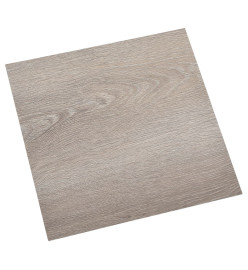 Planches de plancher autoadhésives 20 pcs PVC 1,86 m² Taupe