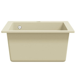 Évier de cuisine Granit Seul lavabo Beige