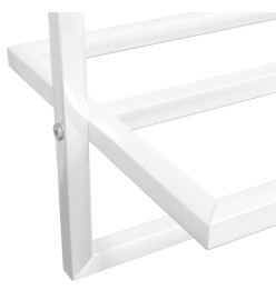 Porte-serviettes Blanc 95x25x22 cm Fer