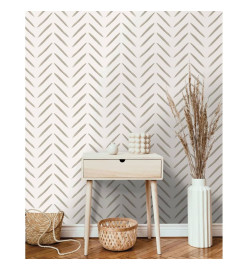 DUTCH WALLCOVERINGS Papier peint Chevron Taupe