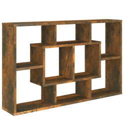 Étagère murale Chêne fumé 85x16x52,5 cm Bois d'ingénierie